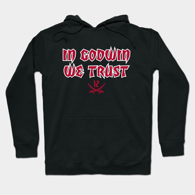 In Godwin We Trust - Orange Hoodie by KFig21